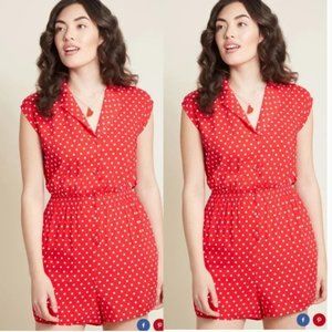Red Polka Dot Romper- NWT